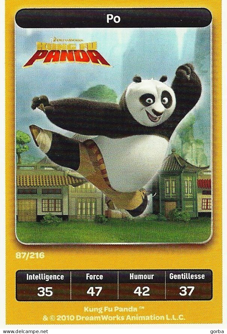 *Lot De 4 Cartes DreamWorks Carrefour : PANDA . Possibilité Vente à L'unité - Disney