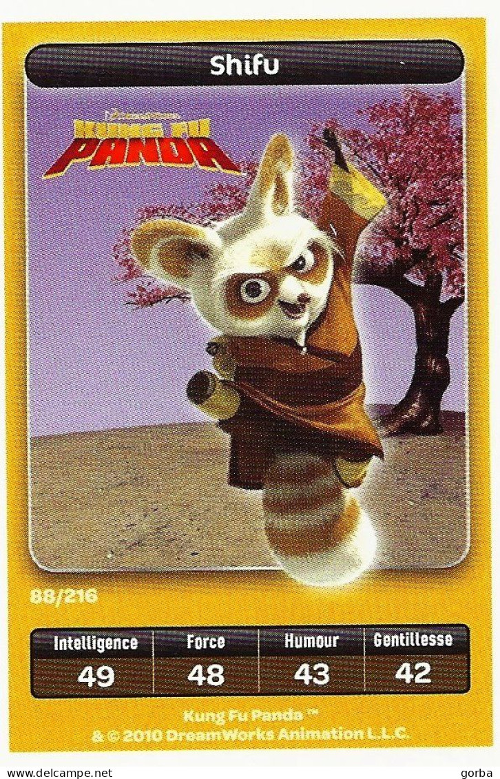 *Lot De 4 Cartes DreamWorks Carrefour : PANDA . Possibilité Vente à L'unité - Disney