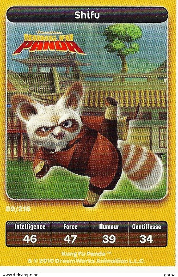 *Lot De 4 Cartes DreamWorks Carrefour : PANDA . Possibilité Vente à L'unité - Disney