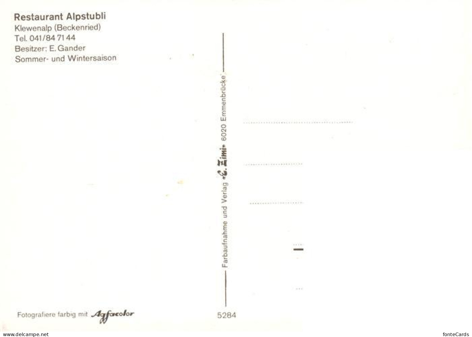 13920032 Klewenalp Restaurant Alpstubli - Sonstige & Ohne Zuordnung