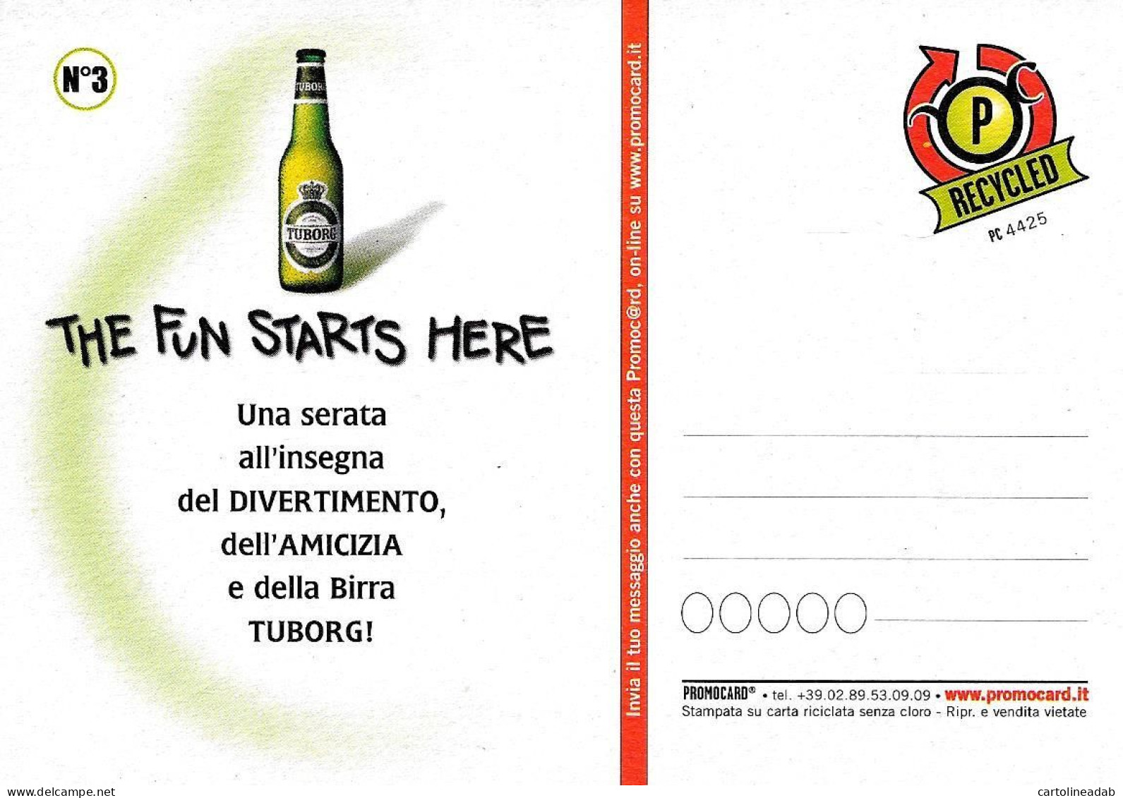 [MD9507] CPM - TUBORG BIRRA GREEN BEAT - PROMOCARD 4425 - PERFETTA - Non Viaggiata - Publicidad