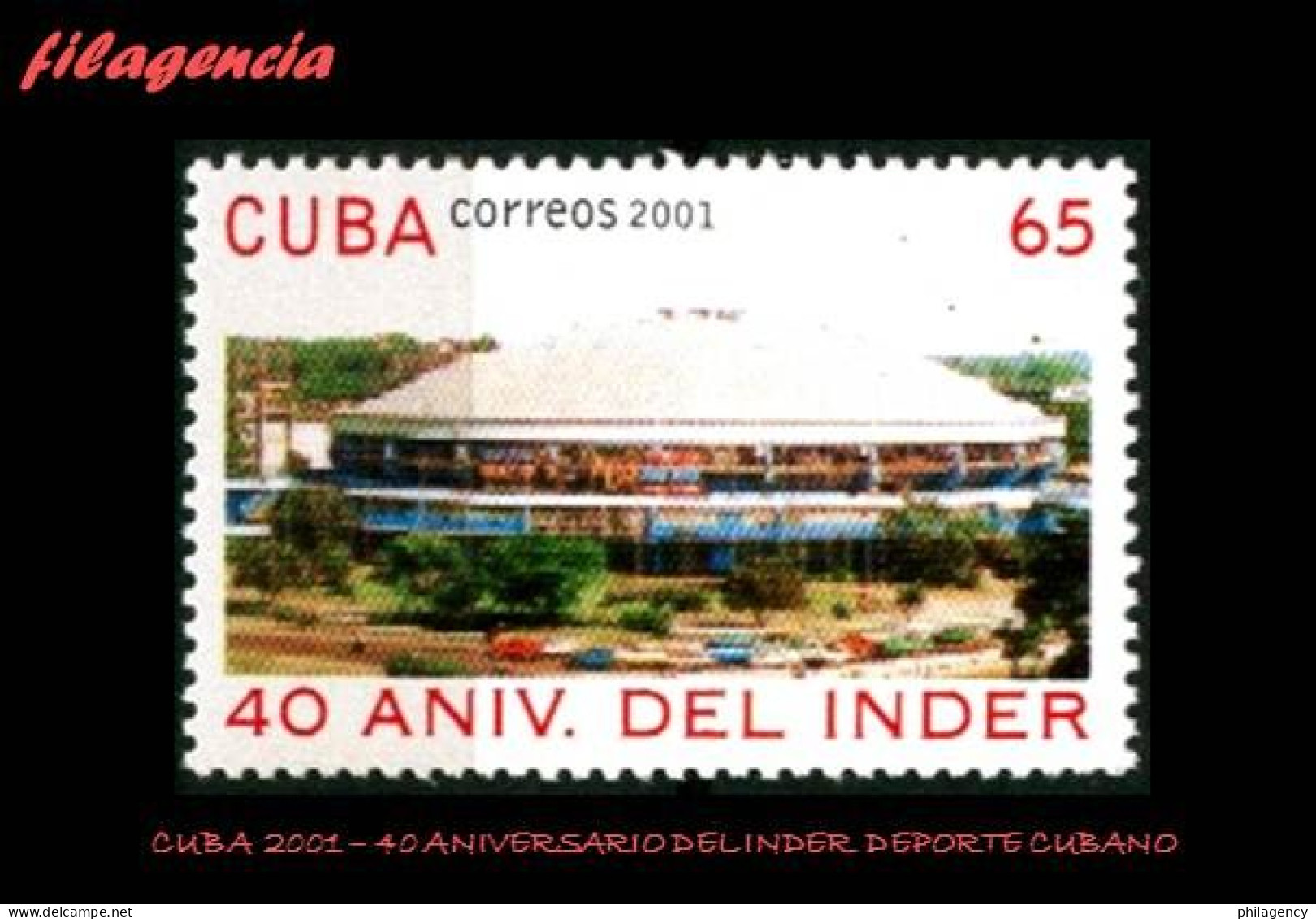 CUBA MINT. 2001-03 40 ANIVERSARIO DEL INSTITUTO CUBANO DE DEPORTE & RECREACIÓN INDER - Ungebraucht