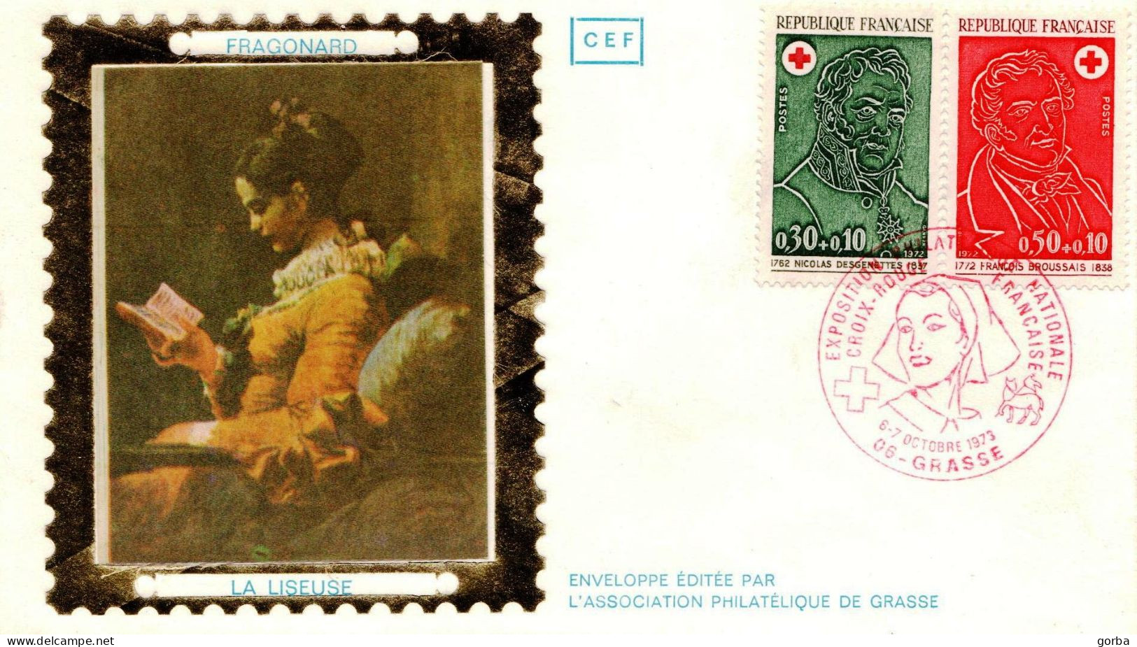 *Enveloppe Souvenir - Exposition Philatélique Nationale Croix-Rouge - GRASSE (06) - Red Cross