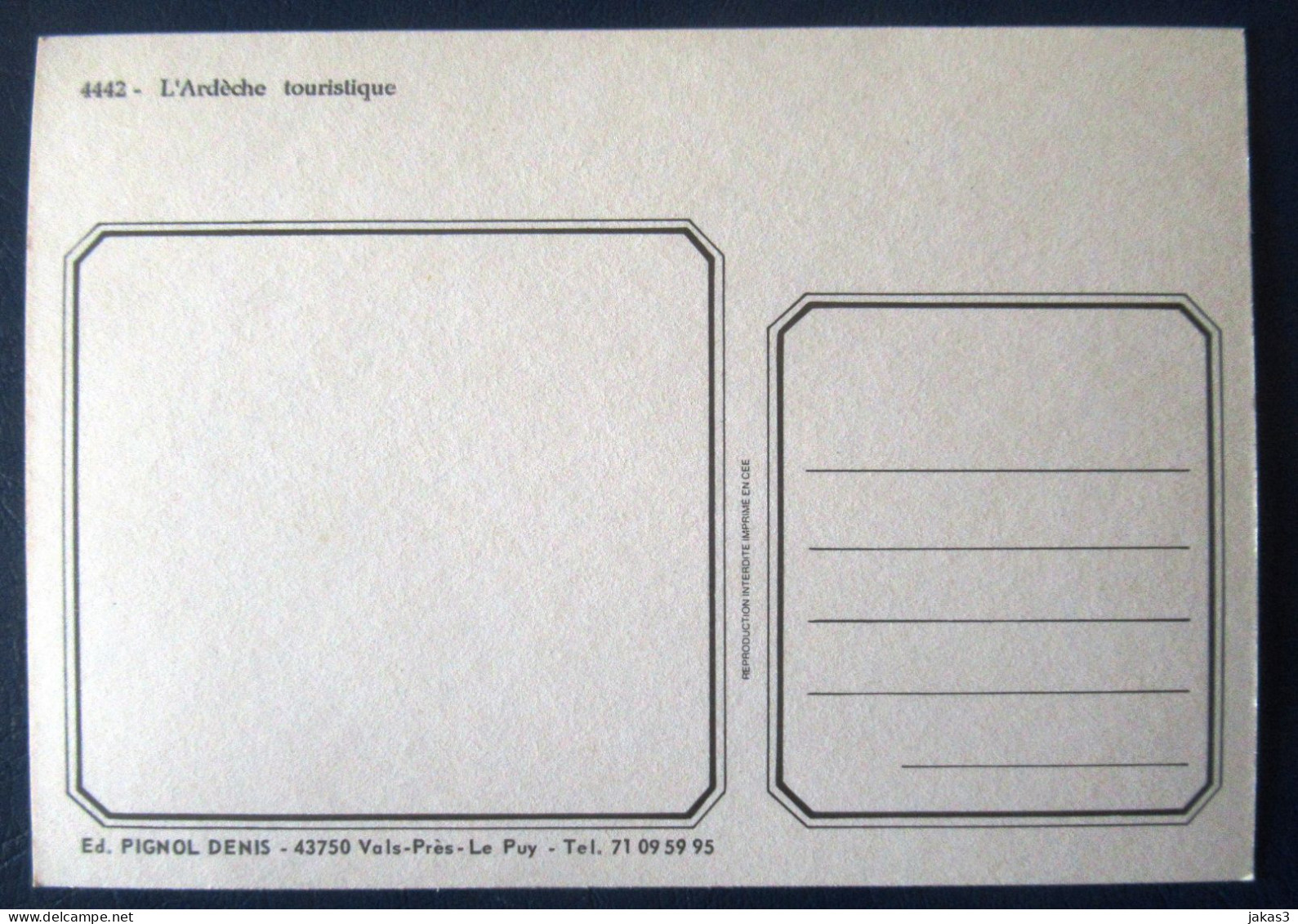 CPM CARTE POSTALE  CARTE GÉOGRAPHIQUE ARDÈCHE  ET MULTI-VUES - Mapas