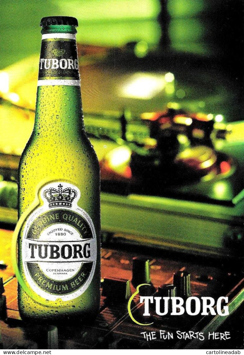 [MD9508] CPM - TUBORG BIRRA THE FUN STARTS HERE - PROMOCARD 4348 - PERFETTA - Non Viaggiata - Pubblicitari