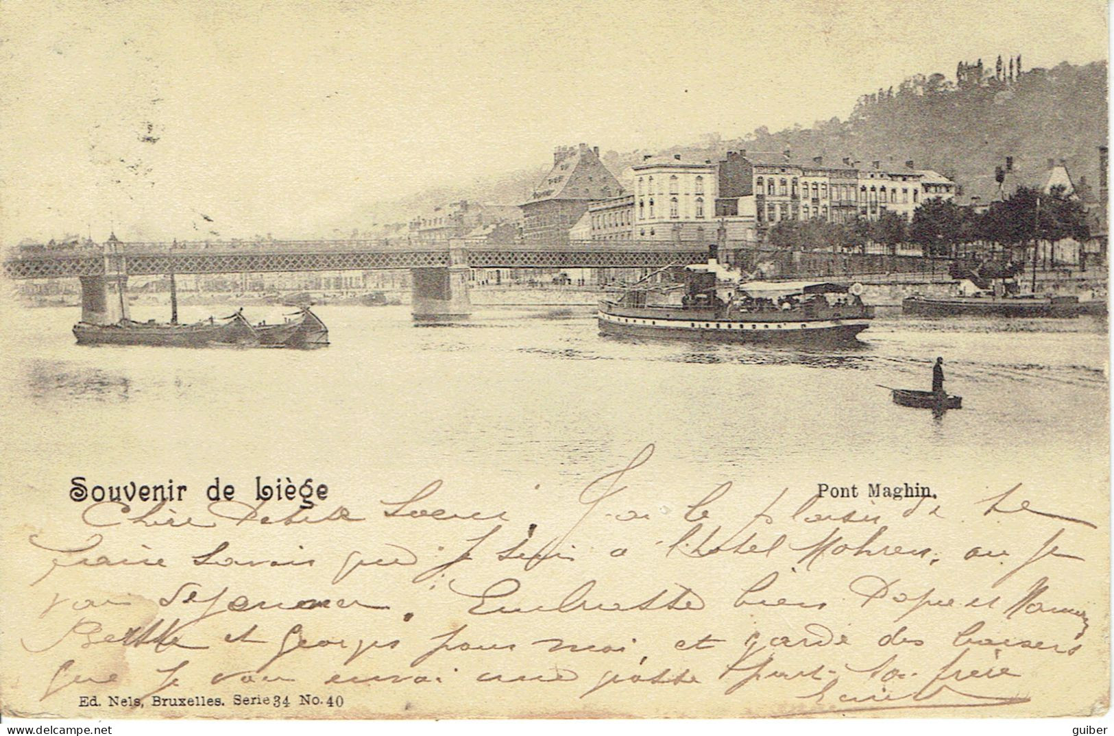 Souvenir De Liege Pont Maghin  Nels Serie 40 - Lüttich