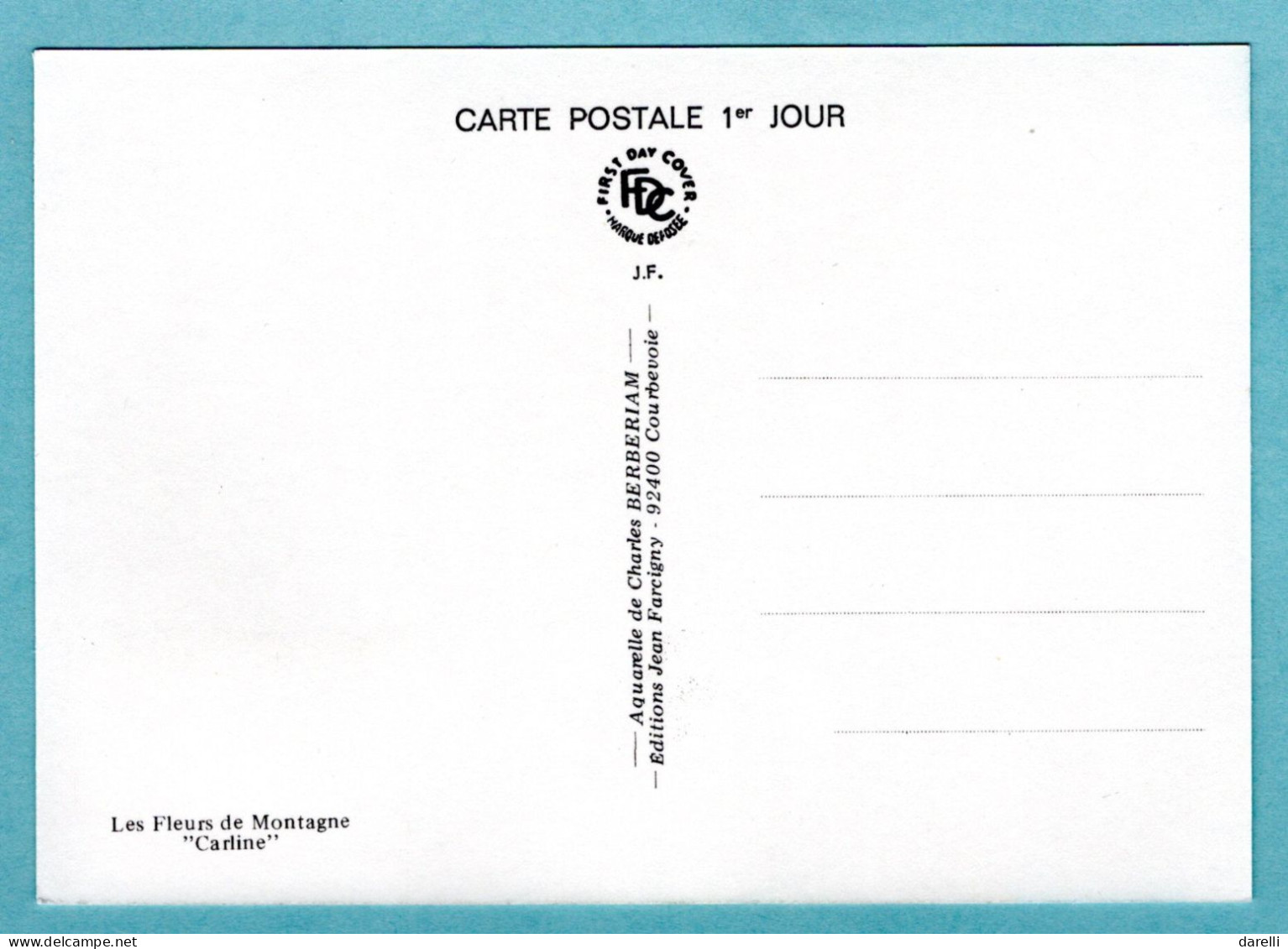 Carte Maximum 1983 - Fleurs De Montagne - Carline - YT 2266 - 31 Toulouse - 1980-1989