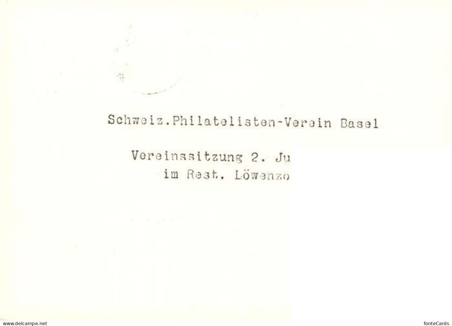 13919697 St_Gallen_SG Delegierten Tagung Congres Philatelique Suisse Schloss - Other & Unclassified