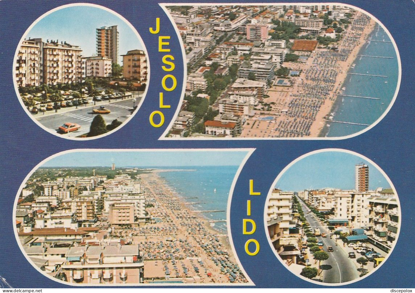 U6090 Saluti Da Jesolo Lido (Venezia) - Panorama Vedute Multipla / Viaggiata 1980 - Autres & Non Classés