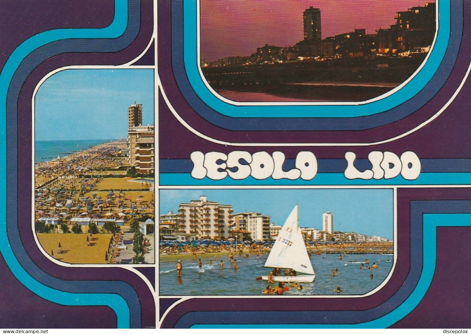 U6091 Saluti Da Jesolo Lido (Venezia) - Panorama Vedute Multipla / Viaggiata 1985 - Autres & Non Classés