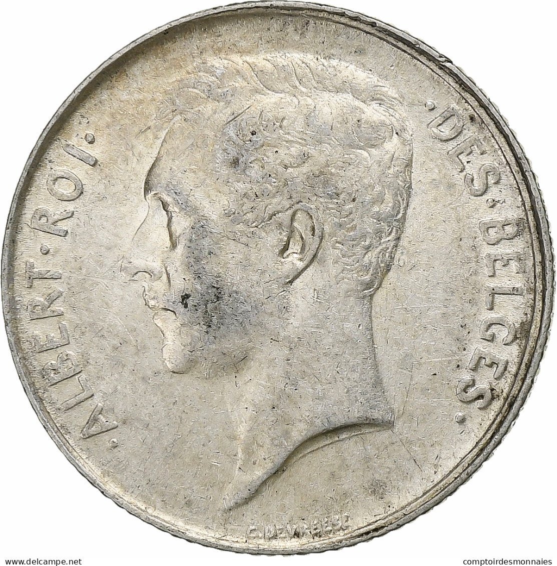 Belgique, Albert I, Franc, 1913, Bruxelles, Argent, TTB, KM:72 - 1 Franco