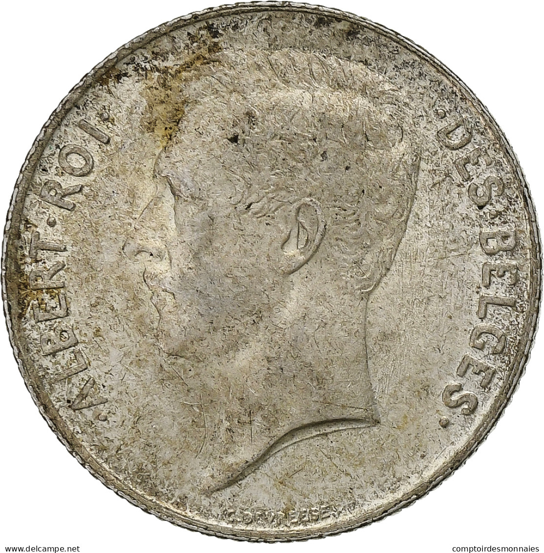 Monnaie, Belgique, Albert I, Franc, 1912, Bruxelles, TTB, Argent, KM:72 - 1 Franco