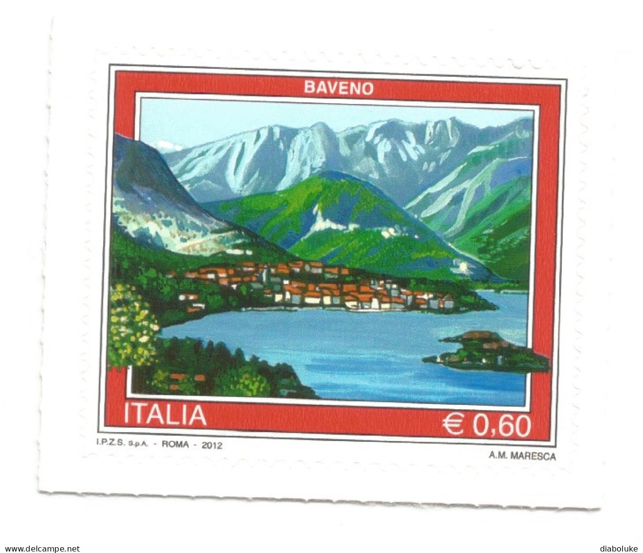 (REPUBBLICA ITALIANA) 2012, TURISTICA, BAVENO - Francobollo Nuovo MNH - 2011-20: Ungebraucht