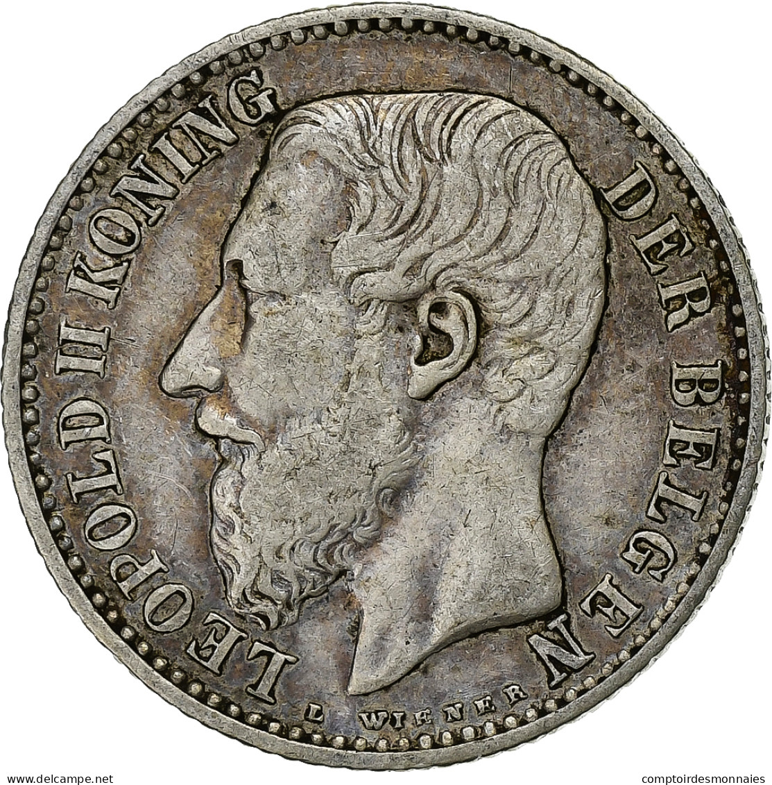 Monnaie, Belgique, Leopold II, Franc, 1887, TTB, Argent, KM:29.1 - 1 Frank