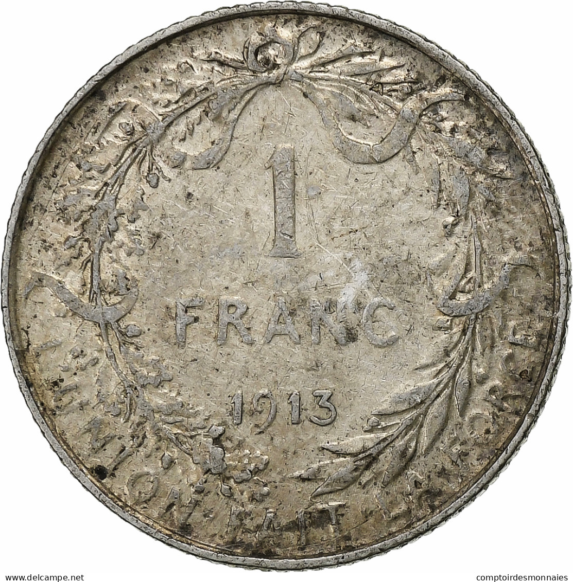 Belgique, Albert I, Franc, 1913, Bruxelles, Argent, TTB, KM:72 - 1 Franc