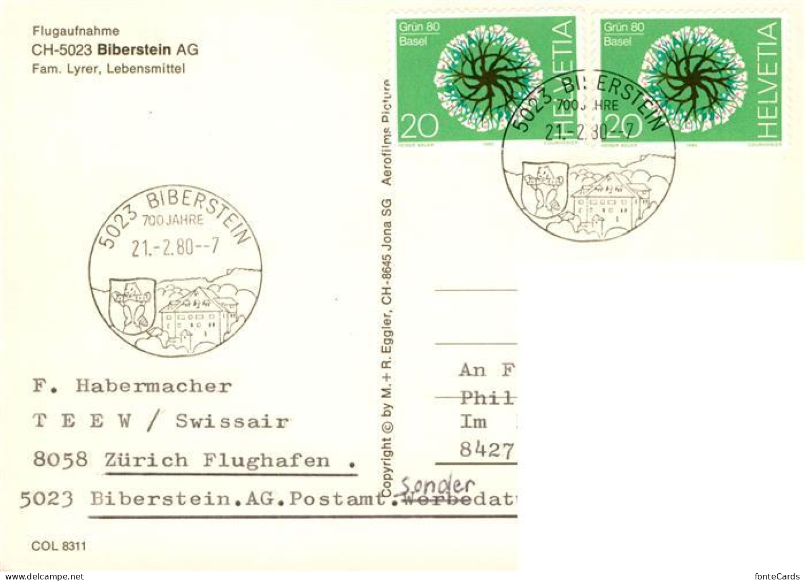 13918334 Biberstein Fliegeraufnahme - Autres & Non Classés