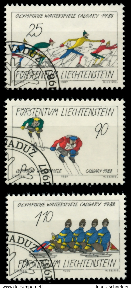 LIECHTENSTEIN 1987 Nr 934-936 Gestempelt SB49F02 - Used Stamps