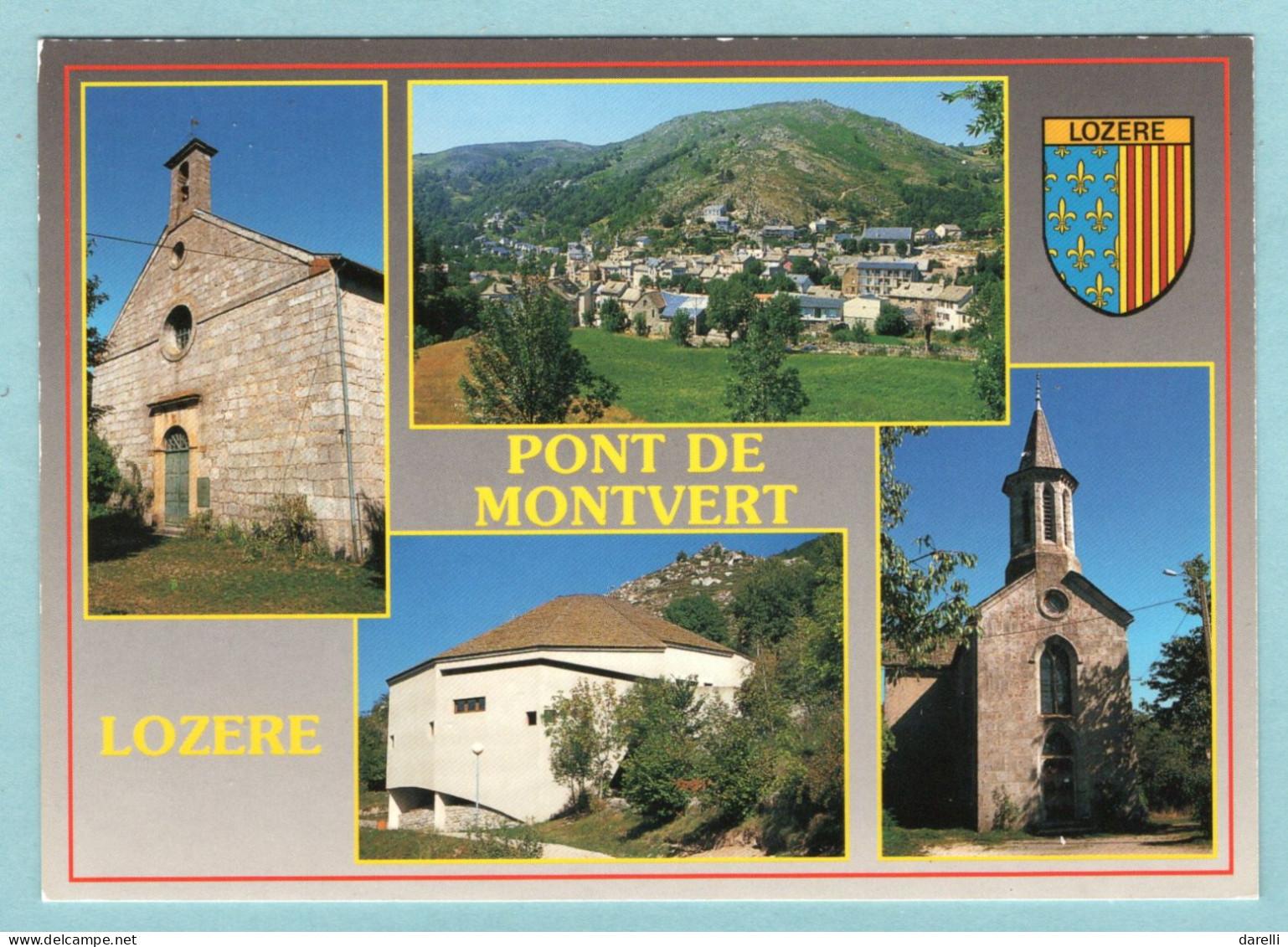 CP 48 - Pont De Montvert - Le Temple - Vue Générale - L'écomusée - L'église - Multivues - Le Pont De Montvert