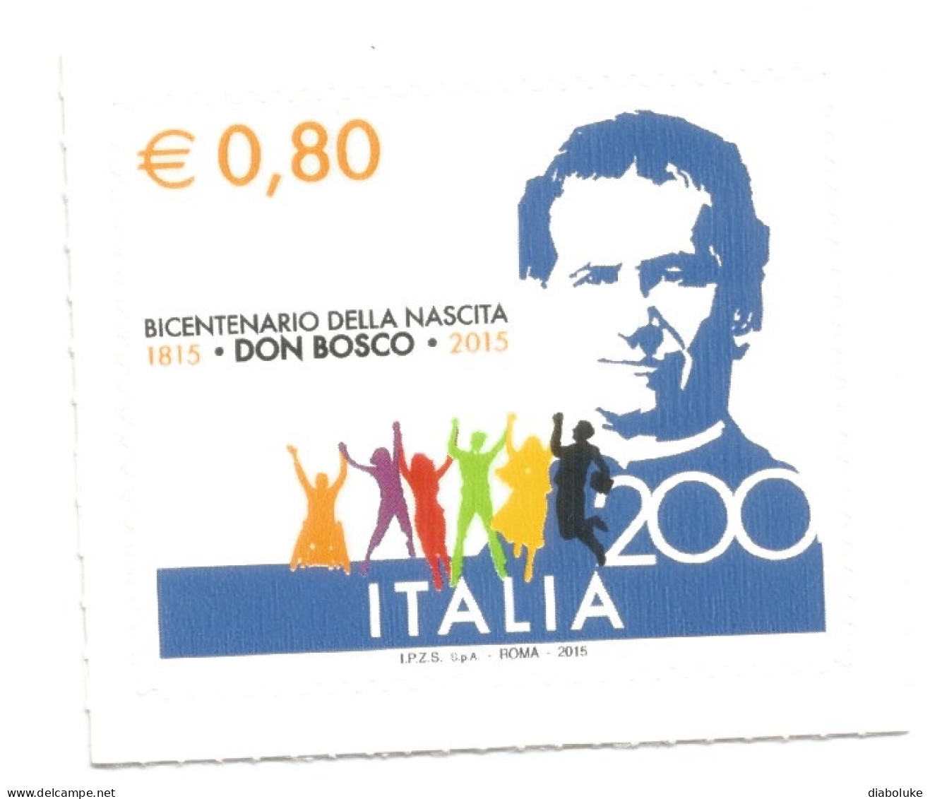 (REPUBBLICA ITALIANA) 2015, DON BOSCO - Francobollo Nuovo MNH - 2011-20:  Nuovi