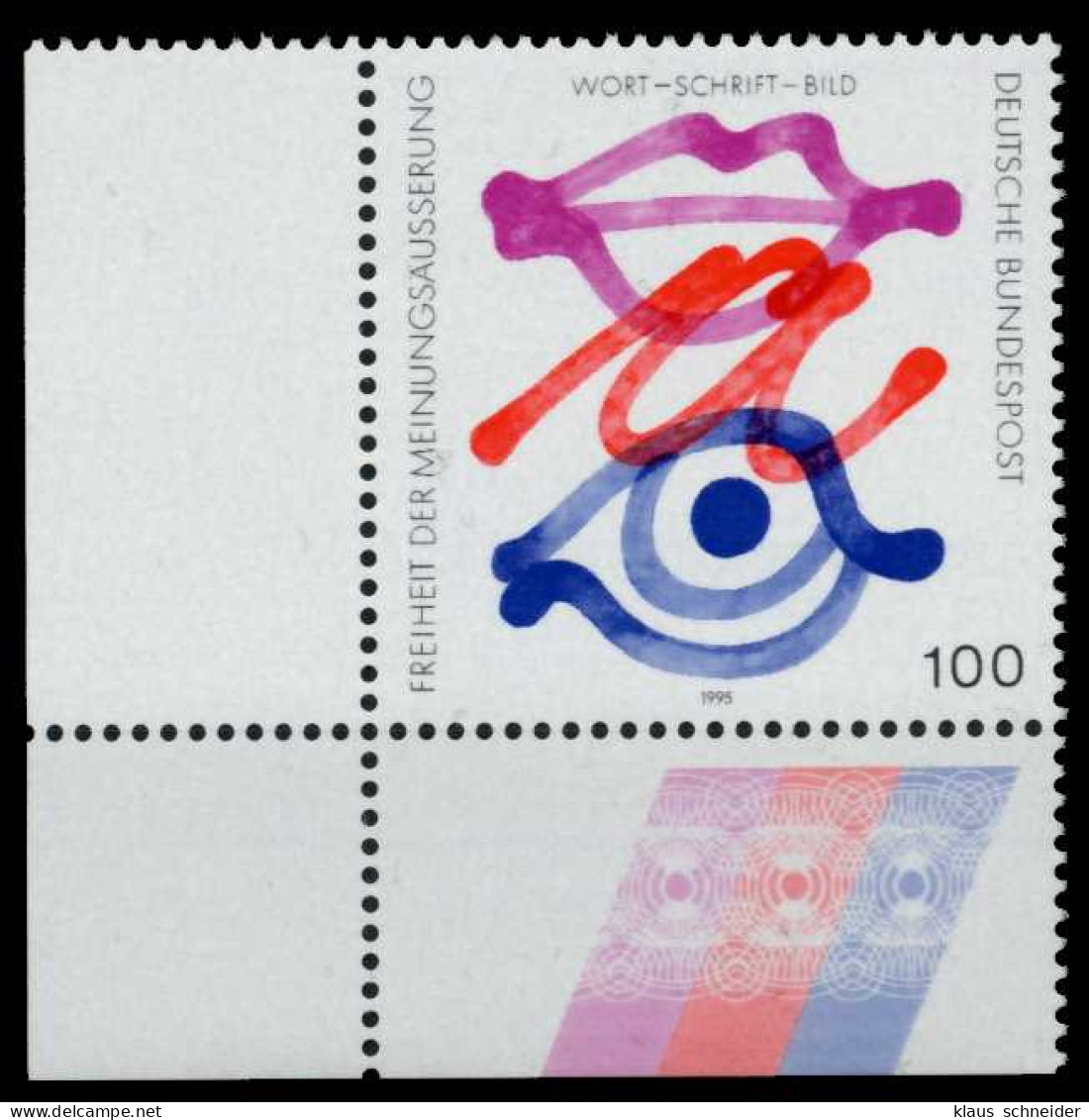 BRD 1995 Nr 1789 Postfrisch ECKE-ULI X7653CA - Ungebraucht
