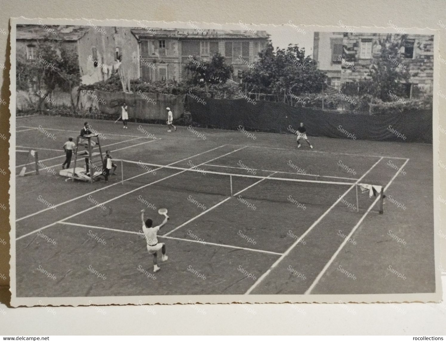 Italy Photo Italia Foto FERROLI-Varazze. Tennis 1937 Bozzo Vince Il Torneo - Sport