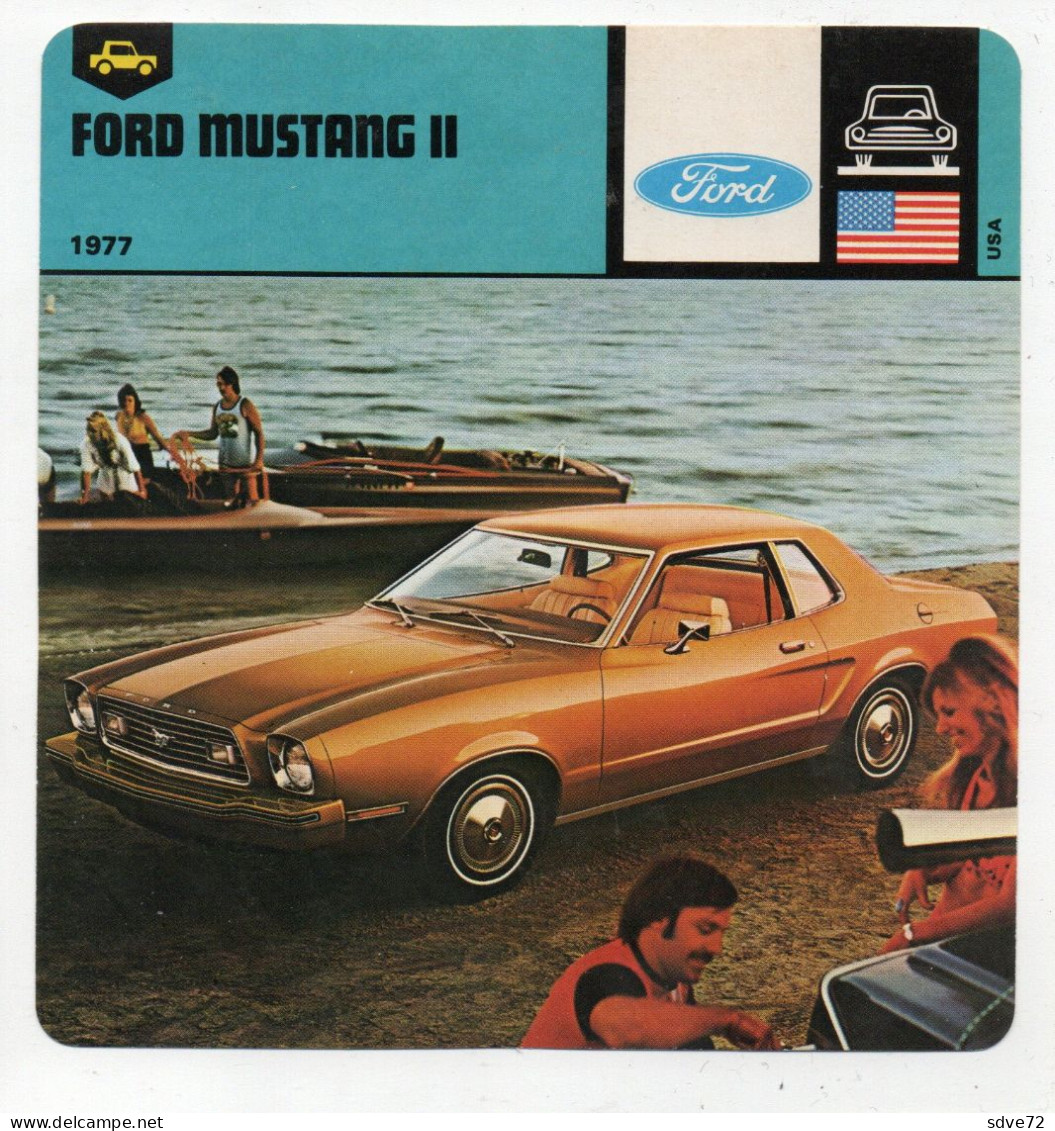 FICHE AUTOMOBILE - FORD MUSTANG II - Cars