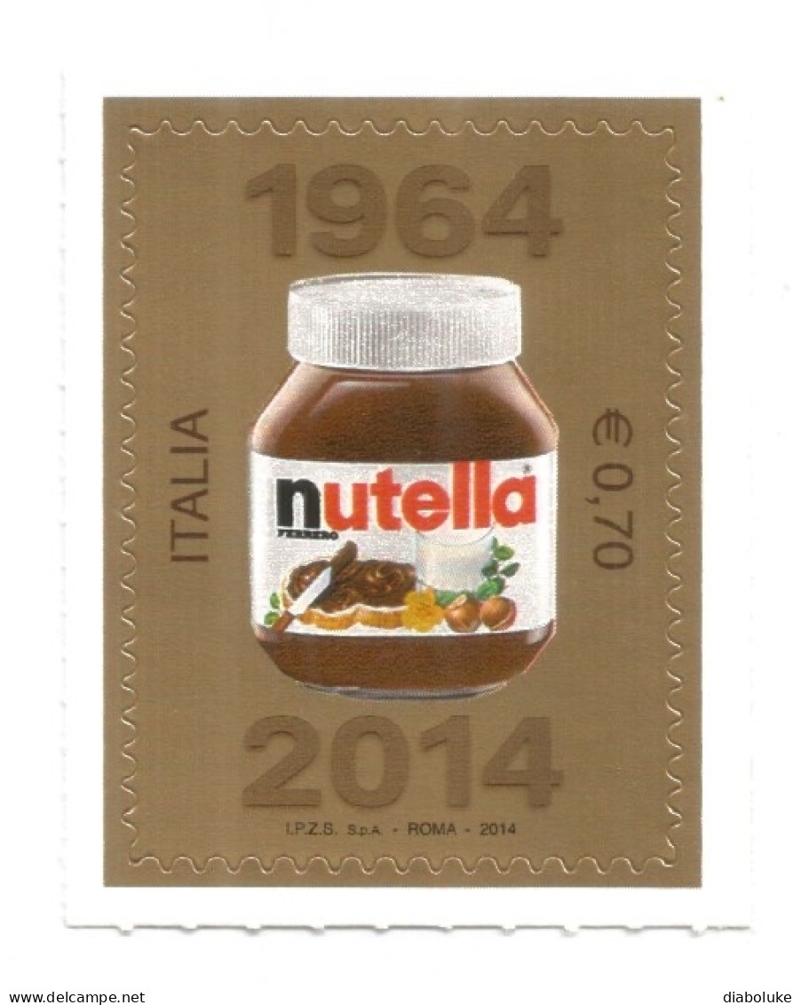 (REPUBBLICA ITALIANA) 2014, NUTELLA - Francobollo Nuovo MNH - 2011-20: Neufs