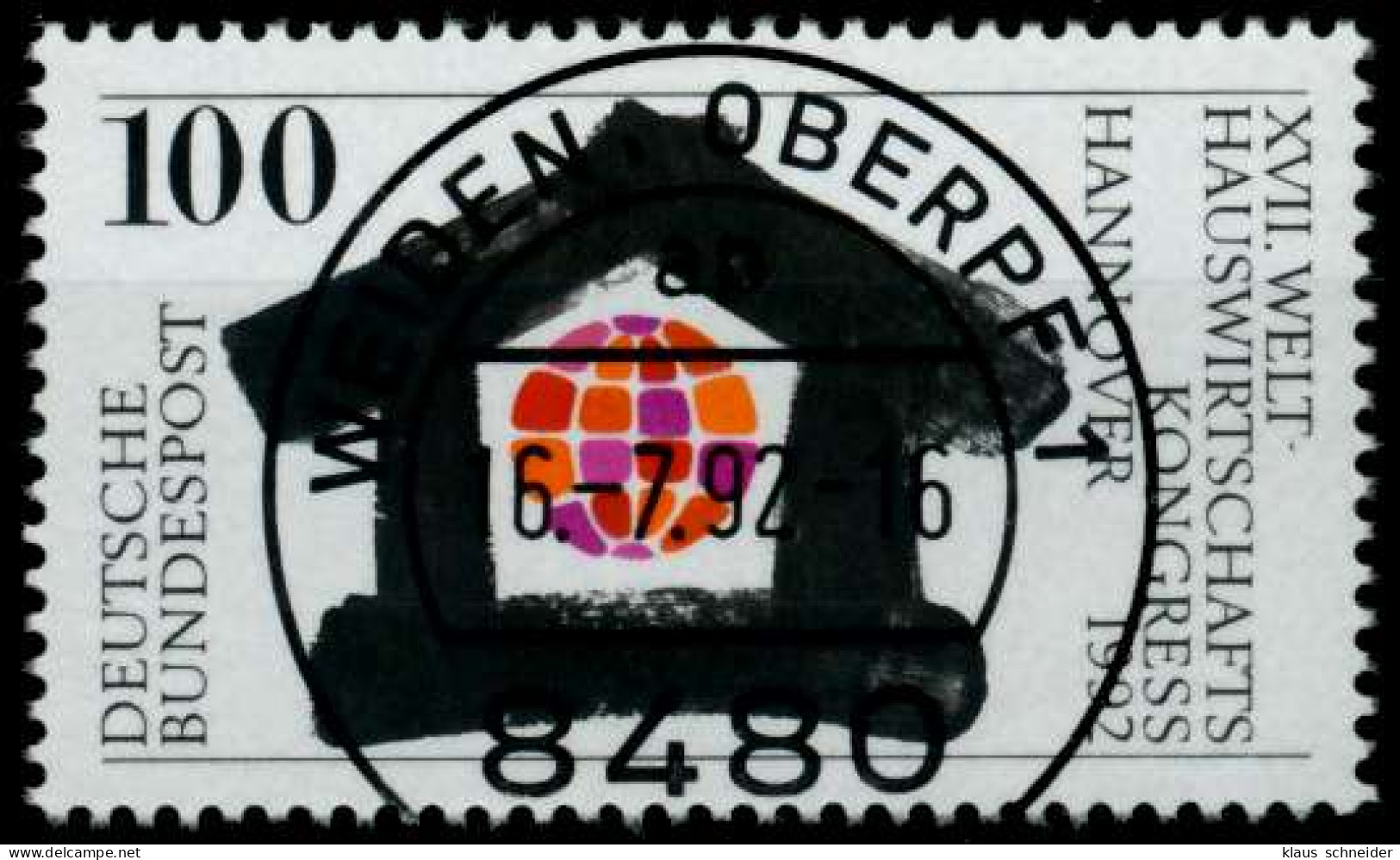 BRD 1992 Nr 1620 Zentrisch Gestempelt X82E62A - Usados