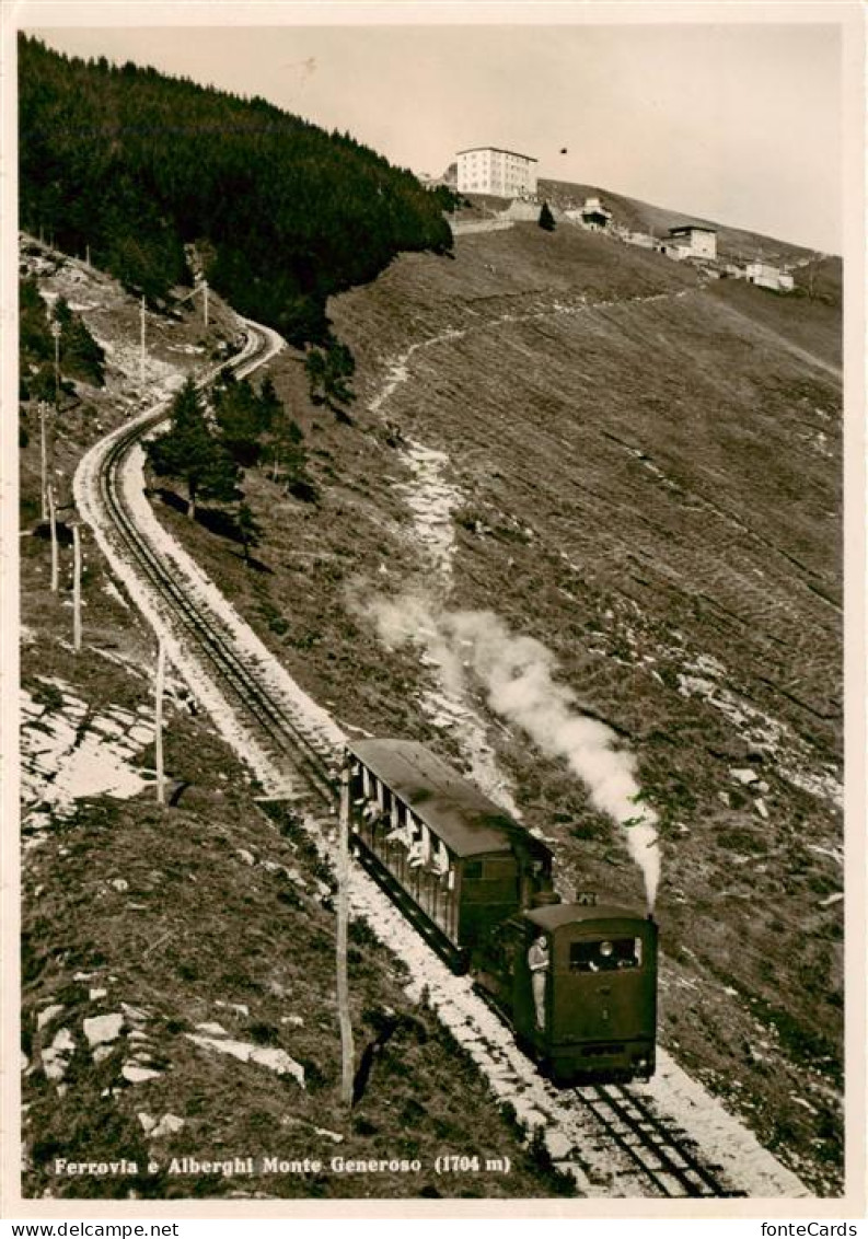 13916145 Monte-Generoso_1704m_Lugano_TI Ferrovia E Alberghi Monte Generoso - Other & Unclassified