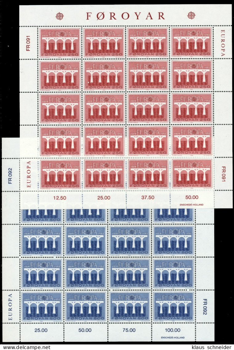 FÄRÖER Nr 97-98 Postfrisch BO X90E352 - Färöer Inseln