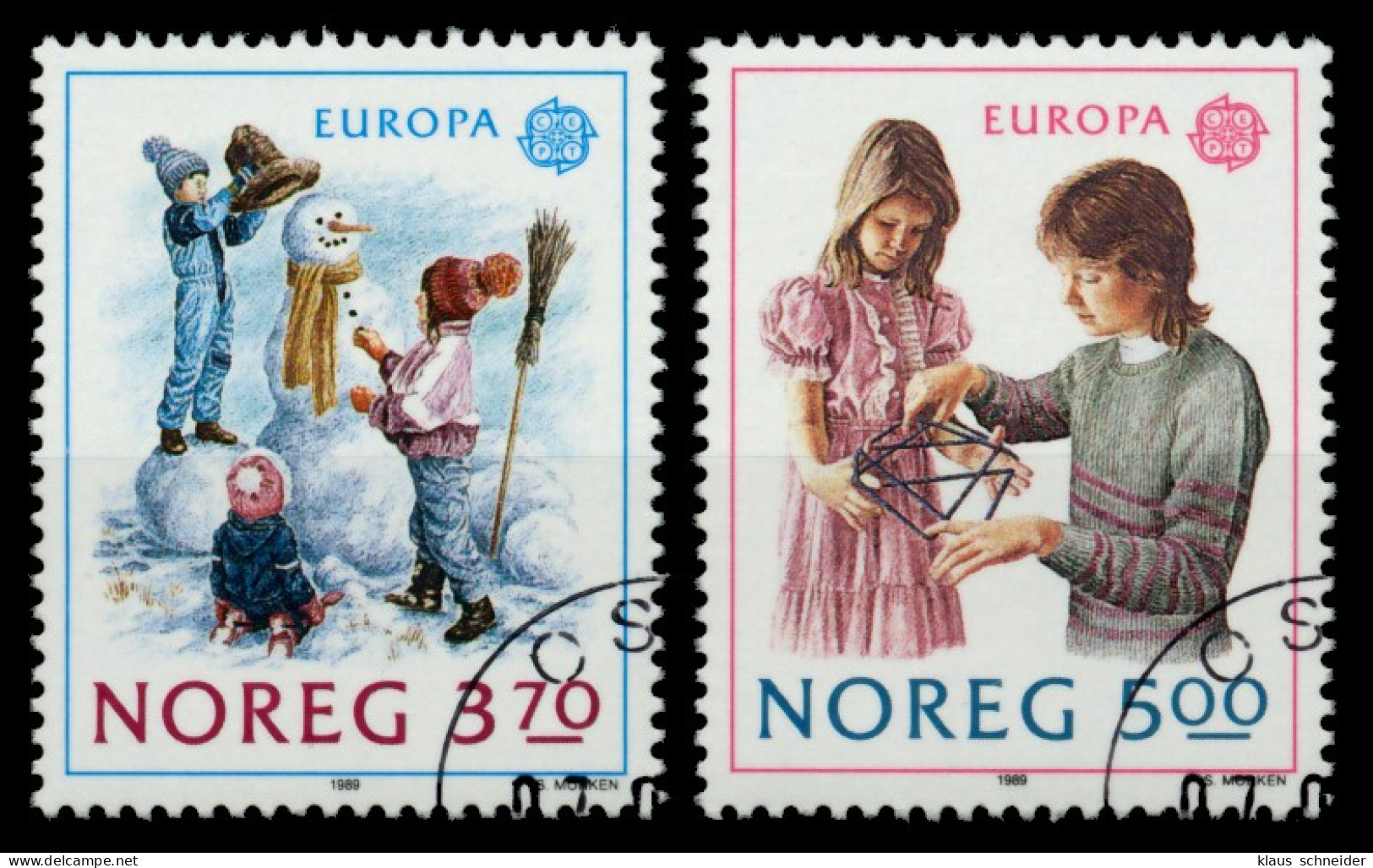 NORWEGEN 1989 Nr 1019-1020 Gestempelt X915DF6 - Used Stamps