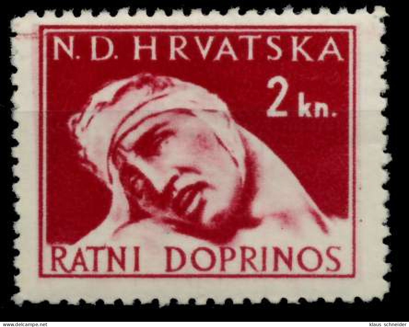 KROATIEN ZWANGSZL Nr 4 Postfrisch X9256FE - Croatie