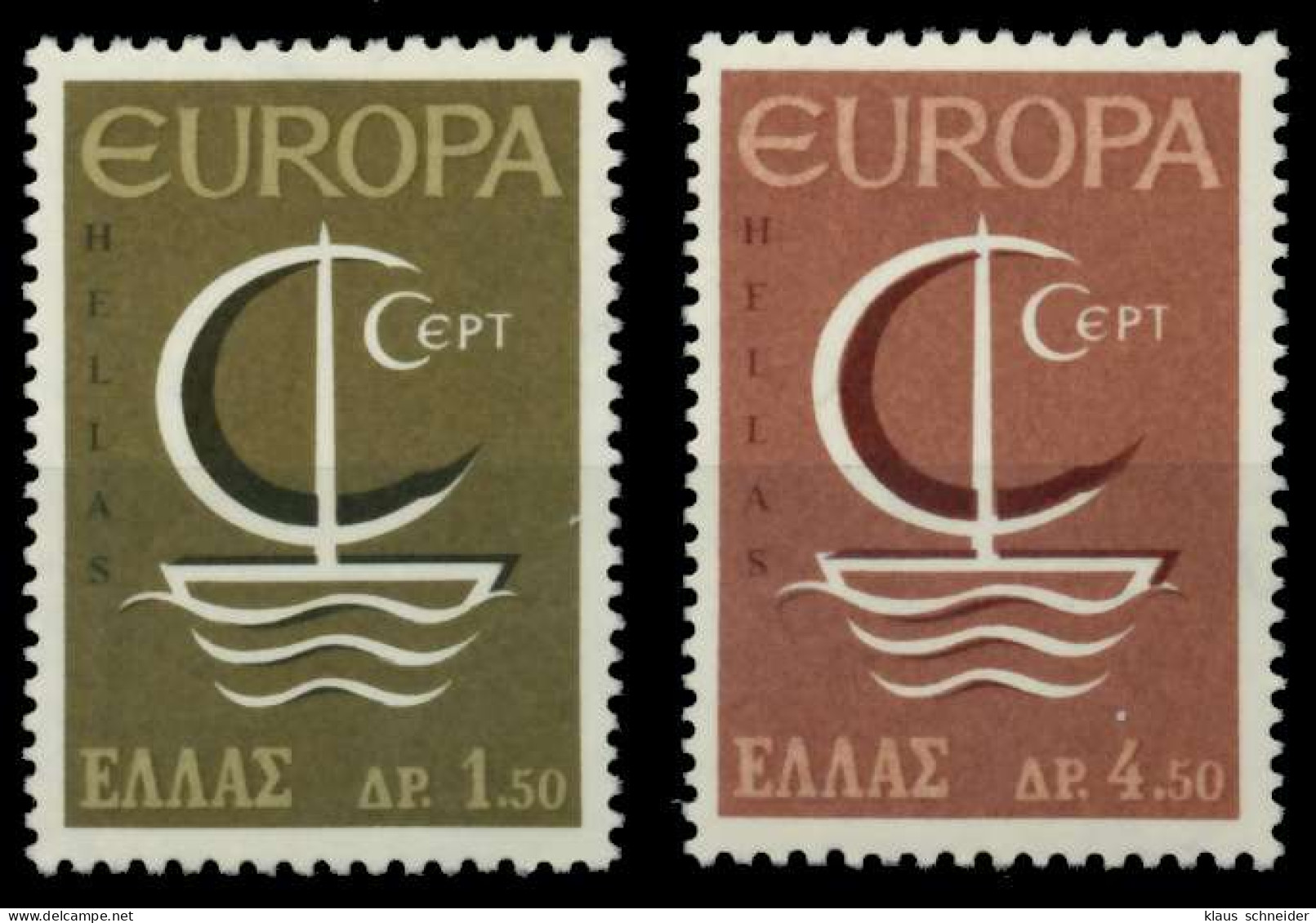 GRIECHENLAND 1966 Nr 919-920 Postfrisch X933A3A - Unused Stamps