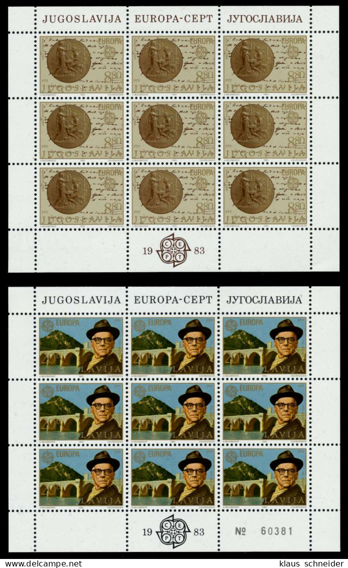 JUGOSLAWIEN Nr 1984-1985 Postfrisch KLEINBG S0438BA - Hojas Y Bloques