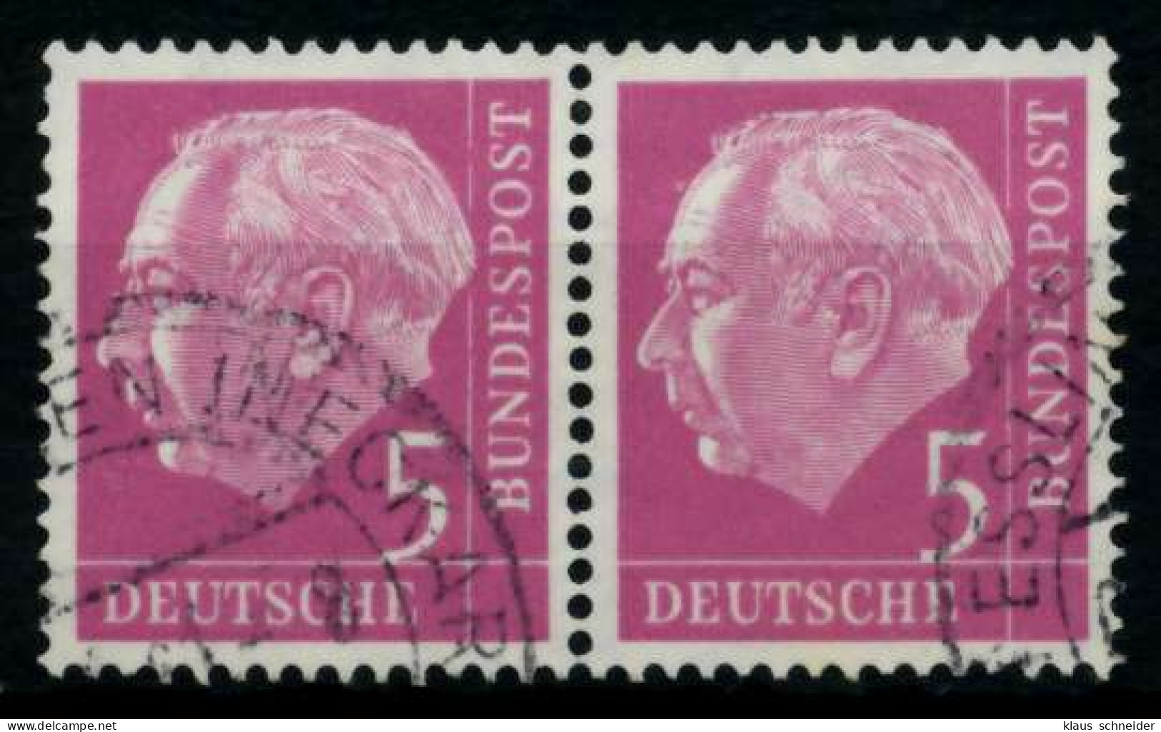 BRD DS HEUSS 1 Nr 179x Gestempelt WAAGR PAAR X955A92 - Used Stamps