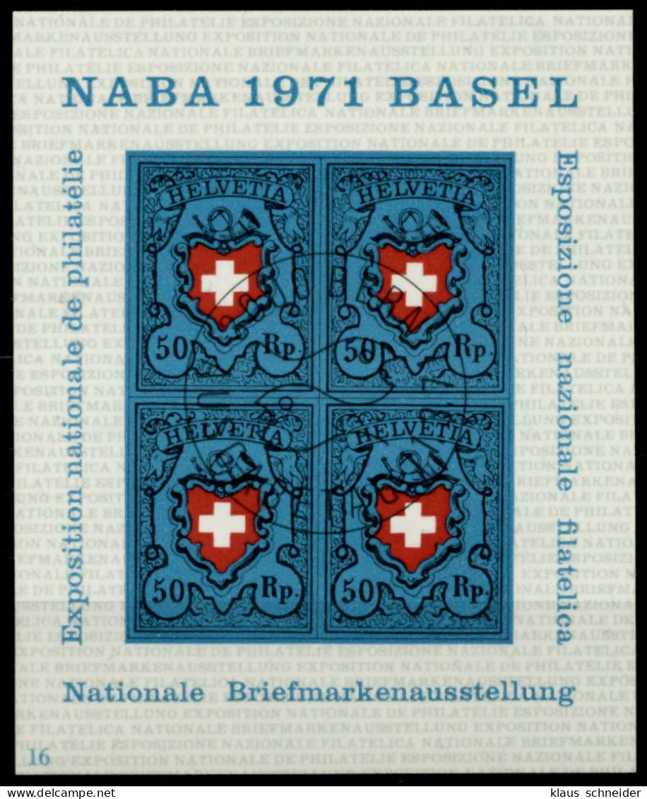 SCHWEIZ BLOCK KLEINBOGEN 1970-1979 Block 21-16 S027642 - Blocs & Feuillets