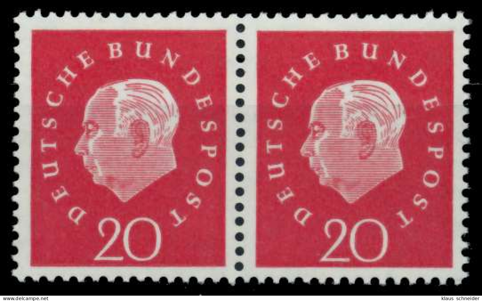 BRD DS HEUSS 3 Nr 304 Postfrisch WAAGR PAAR X979916 - Unused Stamps