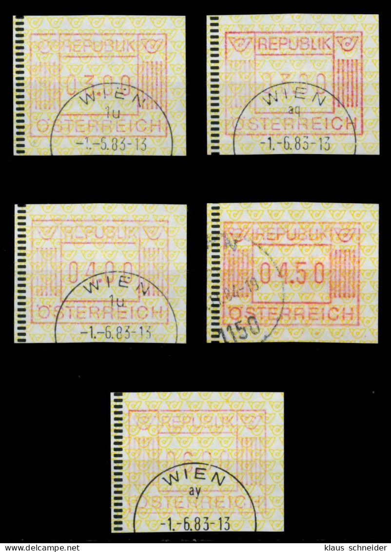 ÖSTERREICH AUTOMATENMARKEN Nr ATM 1-3S-ATM 1-6S X6DA996 - Timbres De Distributeurs [ATM]