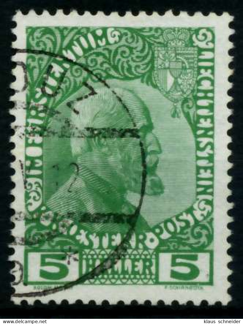 LIECHTENSTEIN 1912 Nr 1x Gestempelt X6F6F02 - Used Stamps