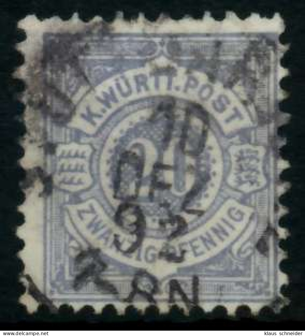 WÜRTTEMBERG AUSGABE VON 1875 1900 Nr 47a Gestempelt X713626 - Gebraucht