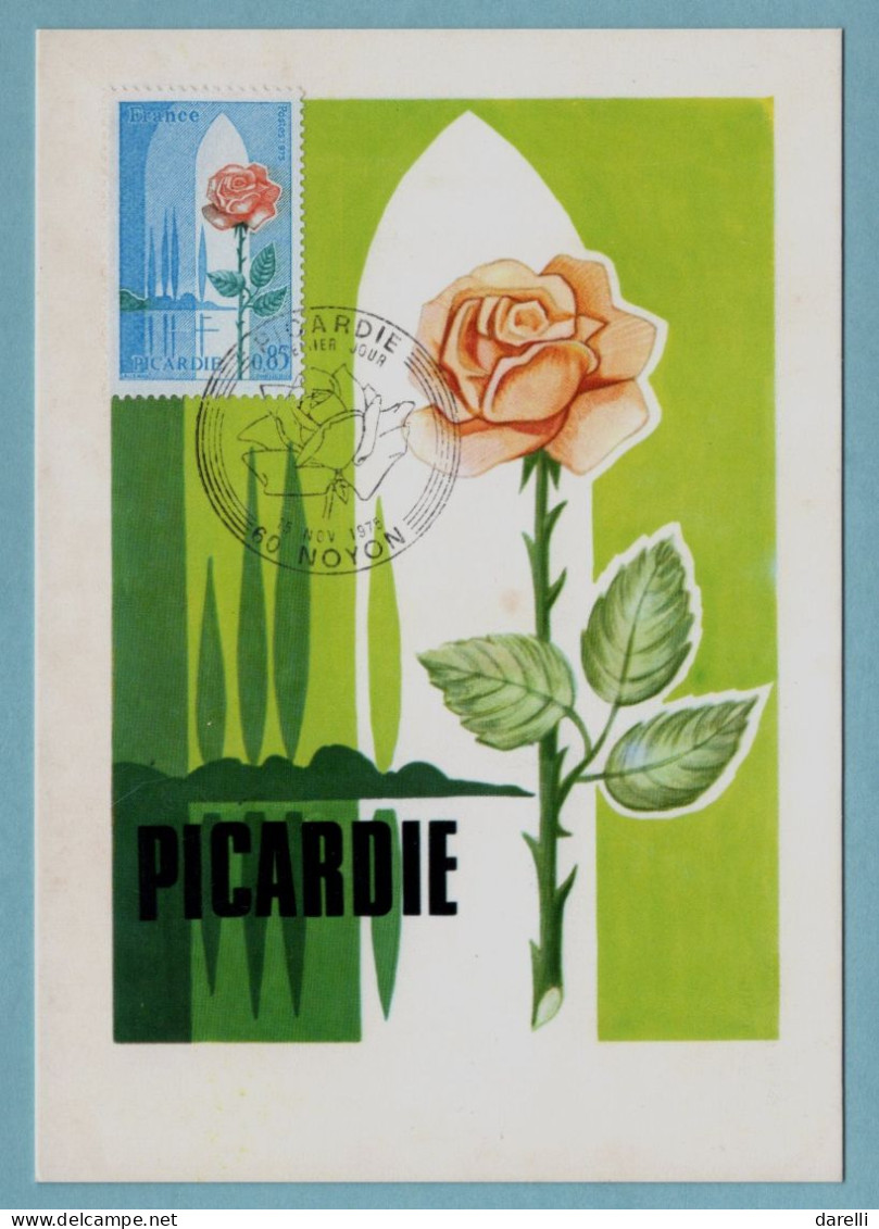 Carte Maximum 1975 - Série Des Régions - La Picardie YT 1847 - 60 Noyon - 1970-1979
