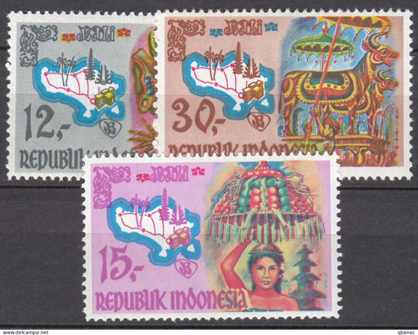 Indonesia 1969 Mi#641-643 Mint Never Hinged - Indonesien