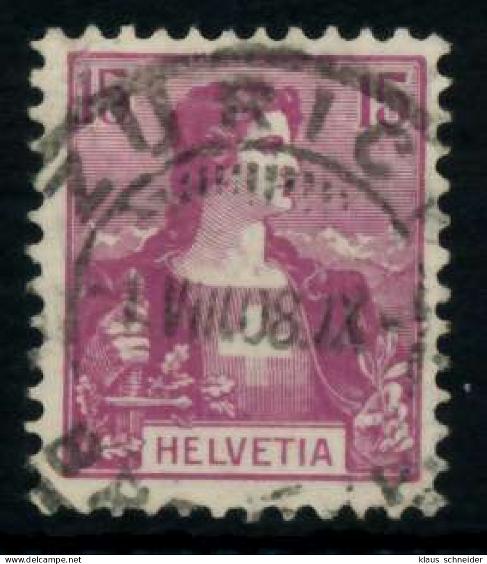 SCHWEIZ 1907 Nr 100 Zentrisch Gestempelt X746A8E - Used Stamps