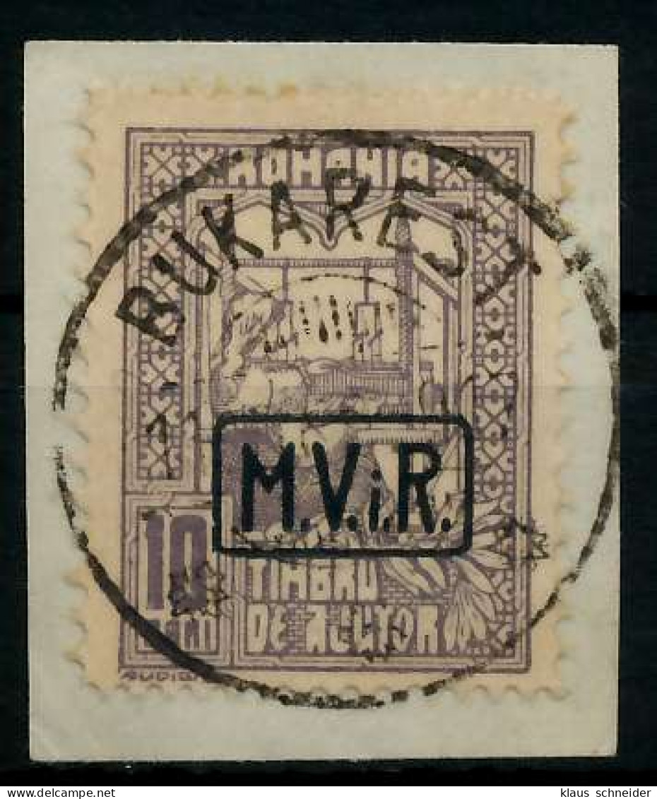 BES 1WK D-MV RUMÄNIEN Nr K4 Zentrisch Gestempelt Briefstück X7792AE - Occupation 1914-18