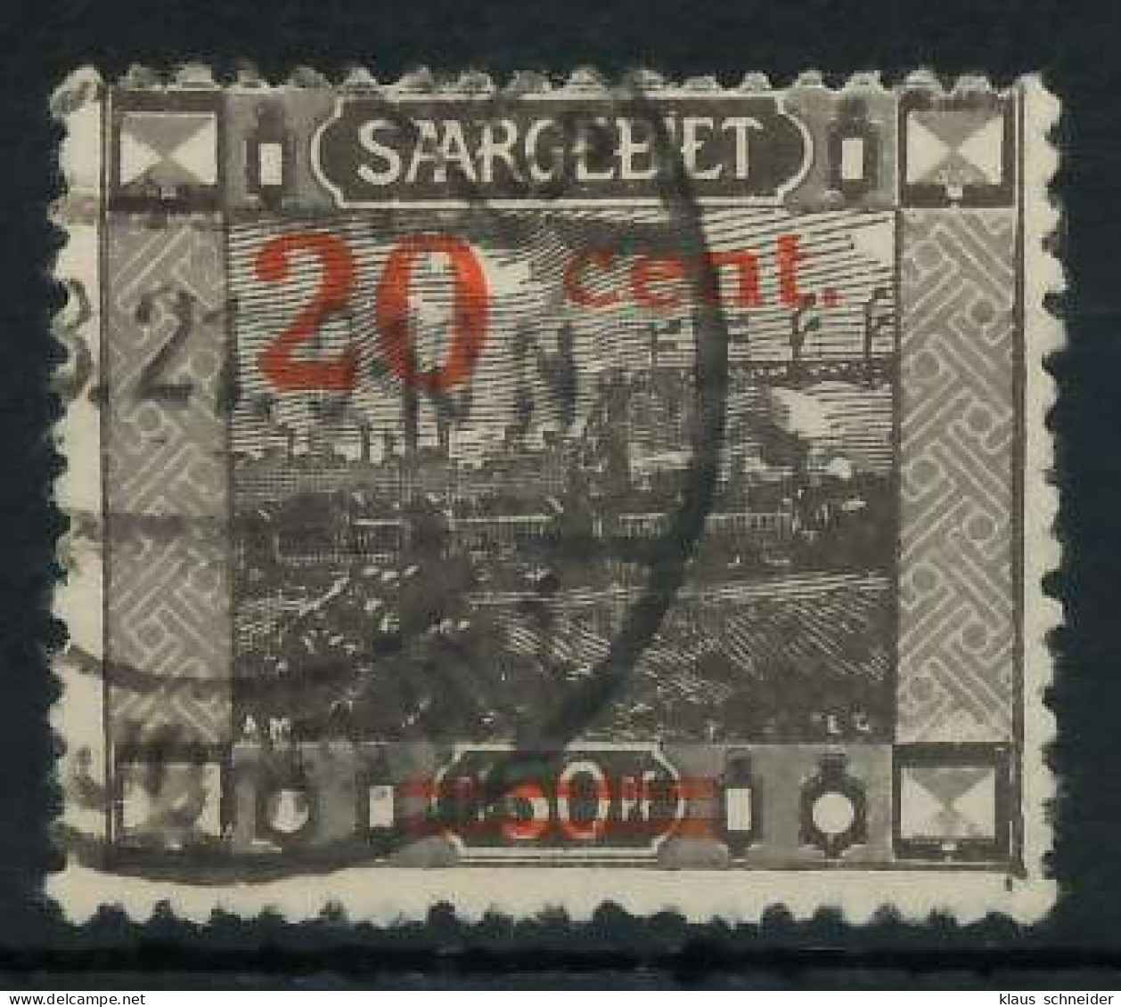 SAARGEBIET LANDS.BILD Nr 74AII Gestempelt X79E18A - Used Stamps