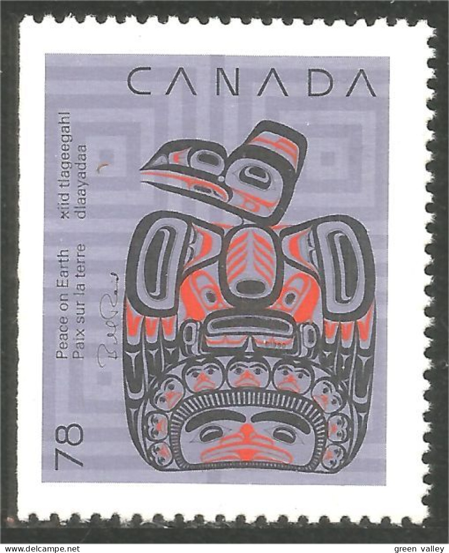 Canada Noel Christmas 1990 Sculpture Inuit MNH ** Neuf SC (C12-96asga) - Nuovi