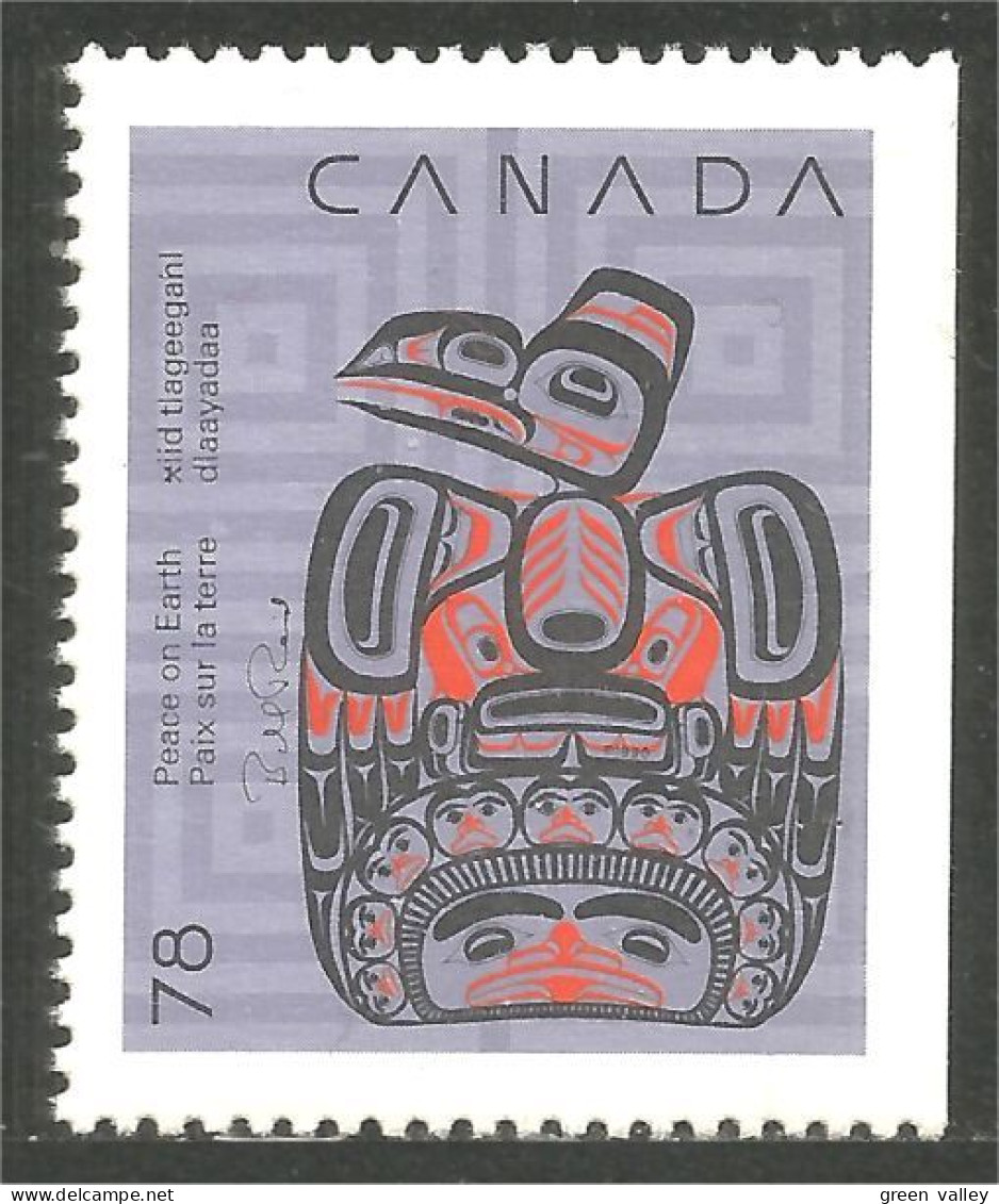 Canada Noel Christmas 1990 Sculpture Inuit MNH ** Neuf SC (C12-96asdb) - Navidad