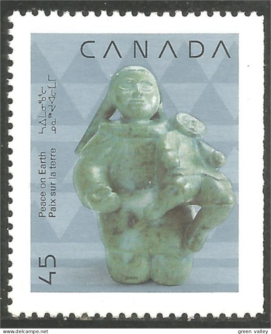 Canada Noel Christmas 1990 Sculpture Inuit MNH ** Neuf SC (C12-95asda) - Ongebruikt