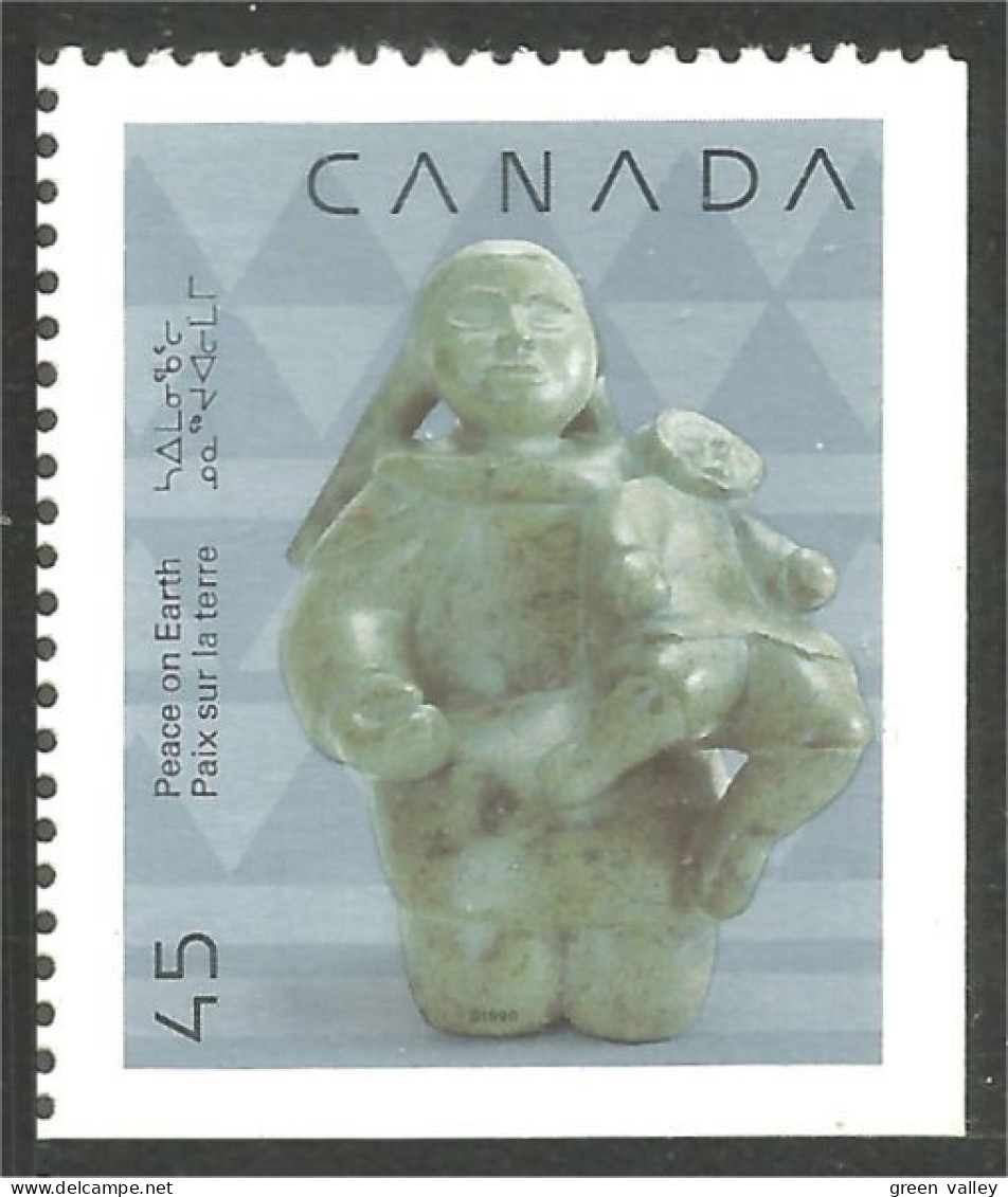 Canada Noel Christmas 1990 Sculpture Inuit MNH ** Neuf SC (C12-95ascda) - Nuovi