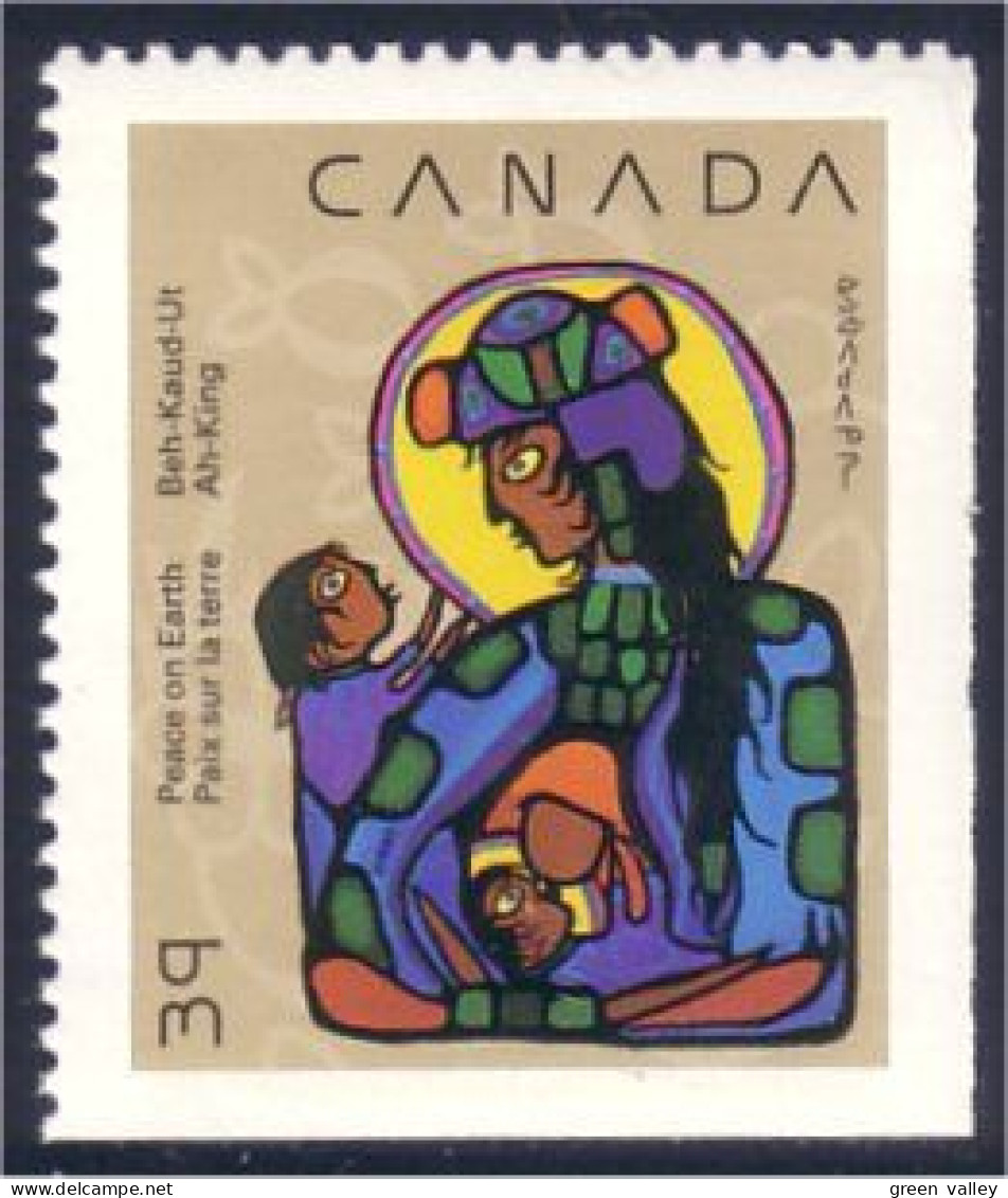 Canada Noel Christmas 1990 Vierge Et Enfant Madonna Child MNH ** Neuf SC (C12-94ascdb) - Christmas
